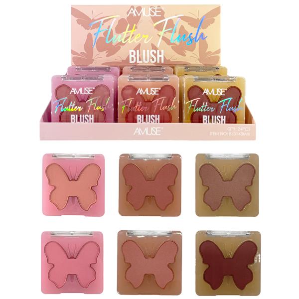 AMUSE FLUTTER FLUSH BLUSH PALETTE (24 UNITS)