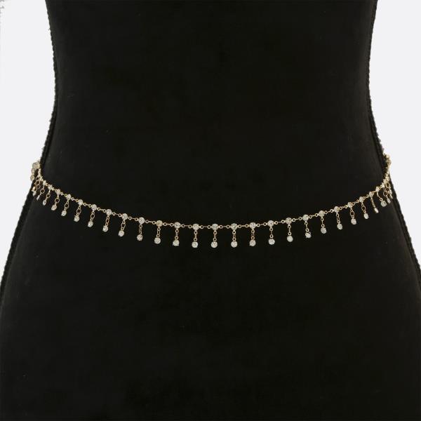 SDJ DAINTY RHINESTONE BELLY CHAIN BELT