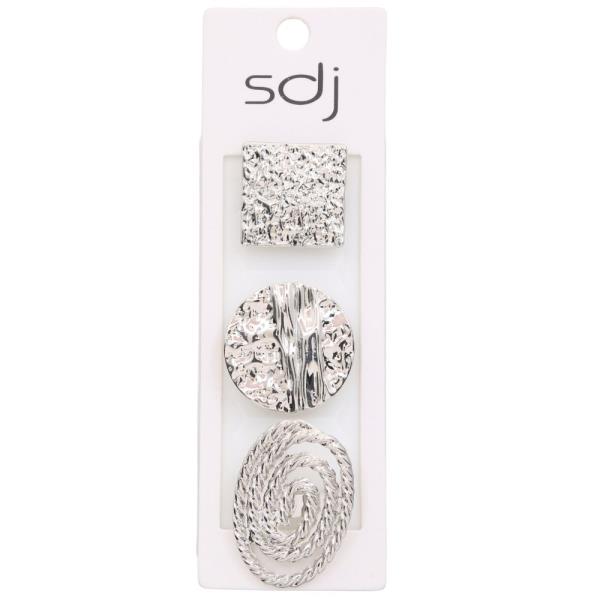 SDJ ROUND SQUARE ASSORTED RING SET