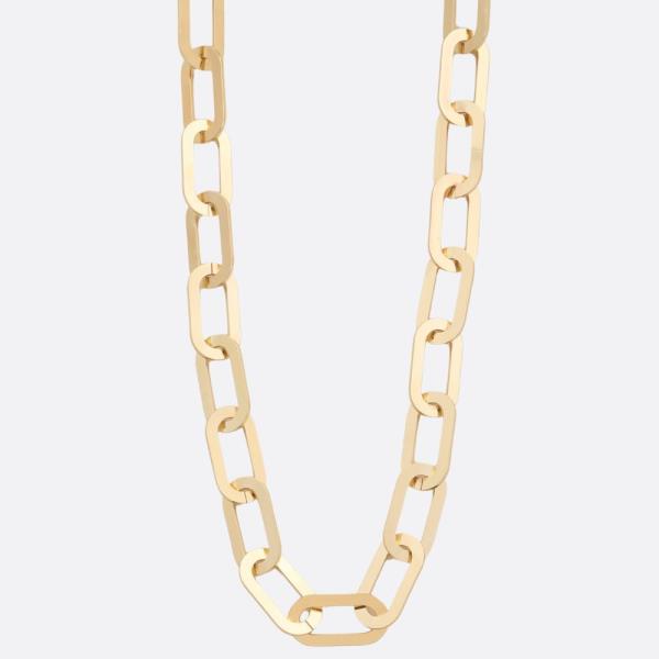 SDJ OVAL LINK METAL NECKLACE