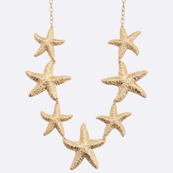 SDJ STARFISH LINK METAL NECKLACE