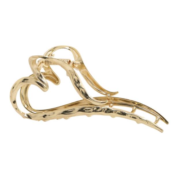 SDJ HEART SHAPE METAL CLAW HAIR CLIP