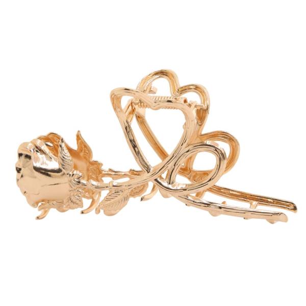 SDJ ROSE SHAPE METAL CLAW HAIR CLIP