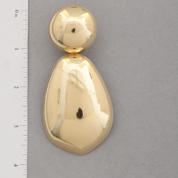 SDJ OVAL TEARDROP LINK DANGLE EARRING