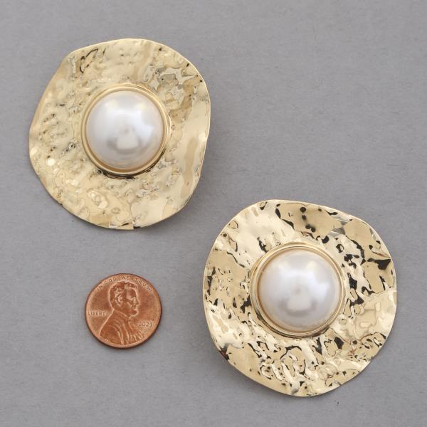 SDJ PEARL BEAD ROUND EARRING