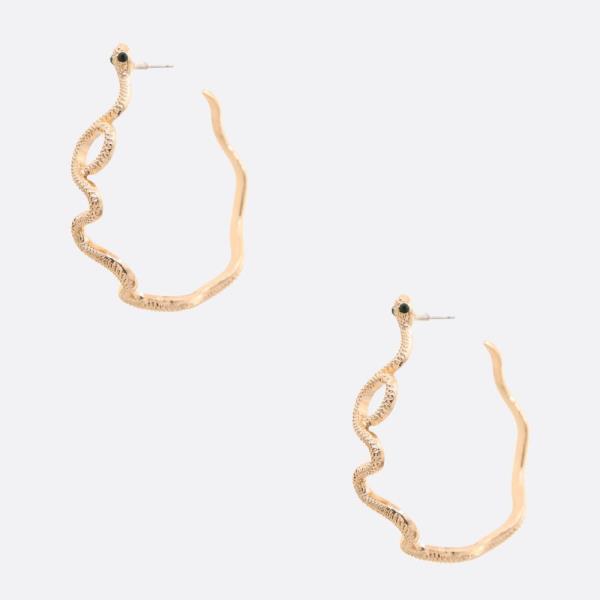 SDJ SNAKE HOOP EARRING