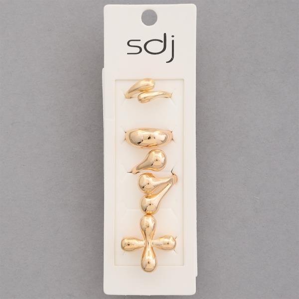 SDJ METAL ASSORTED RING SET