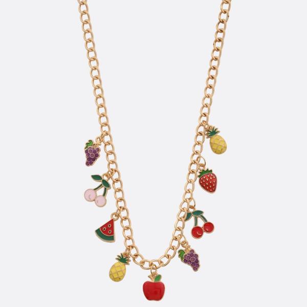 SDJ FRUIT CHARM STATION NECKLACE