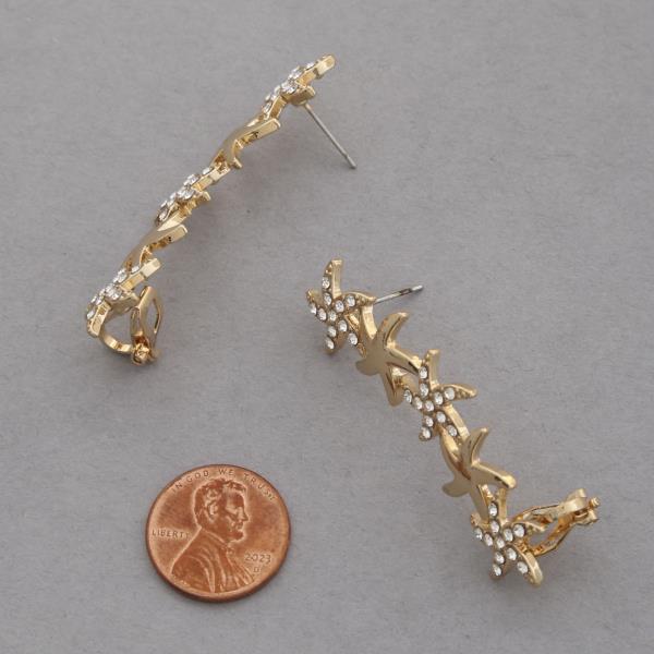 SDK STARFISH LINK RHINESTONE EAR CUFF