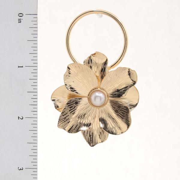 SDJ FLOWER SHAPE METAL EARRING