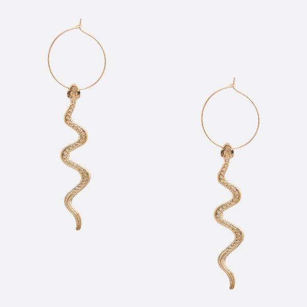 SDJ SNAKE HOOP EARRING