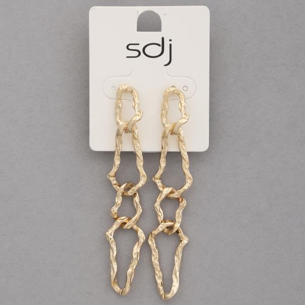 SDJ METAL DANGLE EARRING