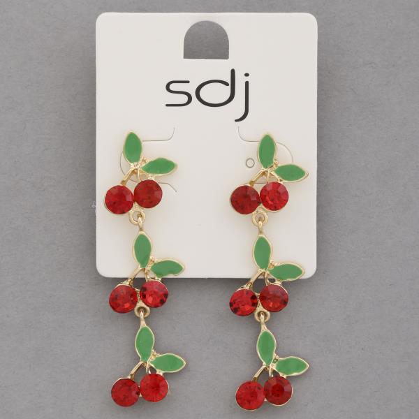 SDJ CHERRY LINK DANGLE EARRING