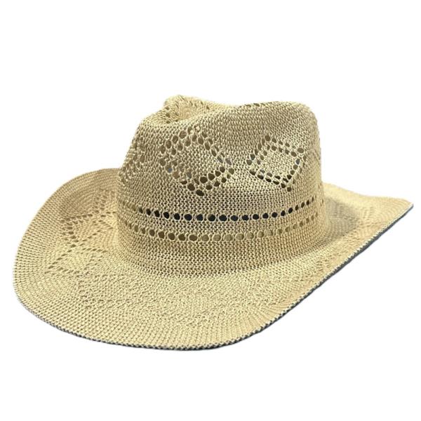 STRAW COWBOY PANAMA SUN HAT