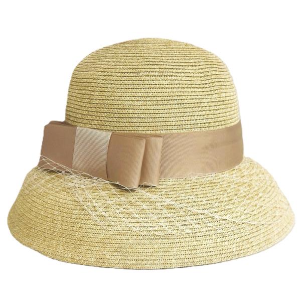 STRAW RIBBON BAND BUCKET SUN HAT