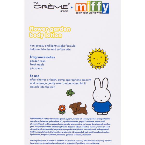 THE CREME SHOP X MIFFY FLOWER GARDEN MOISTURIZING BODY LOTION