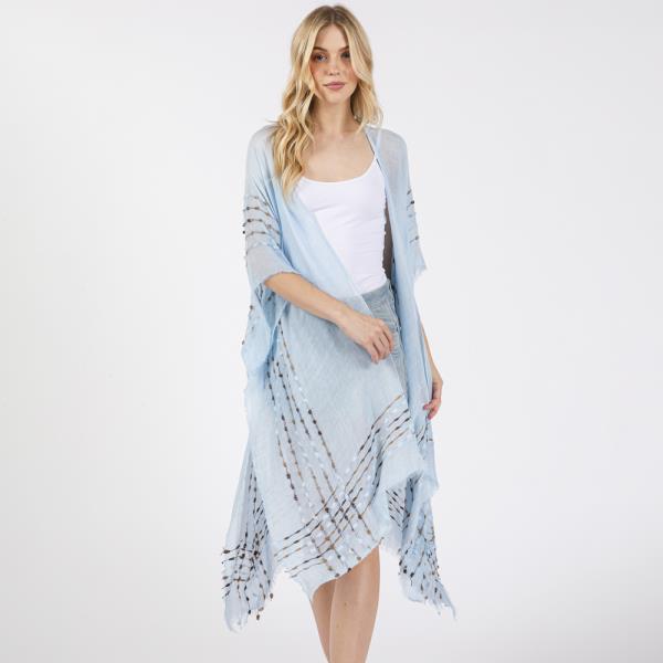 (ONLINE ONLY) COLORED STITCH COVER UP KIMONO