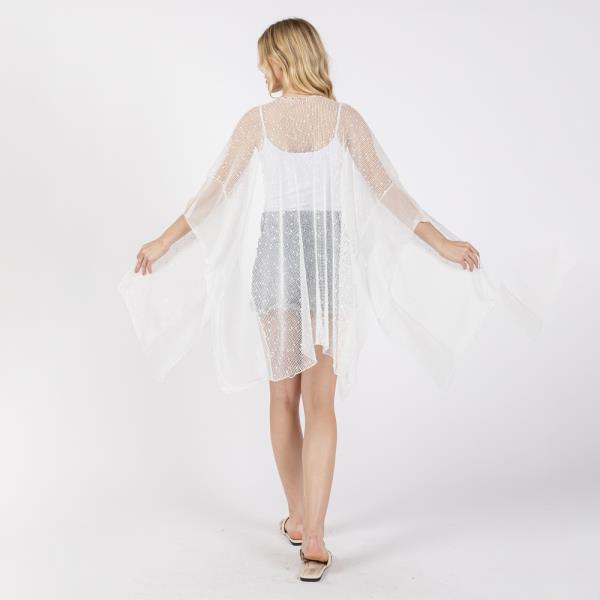 (ONLINE ONLY) EMBELLISHED SEQUIN MESH COVER UP