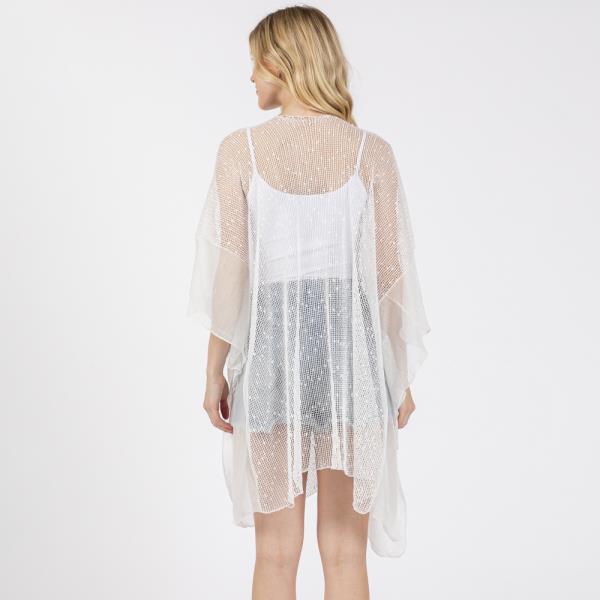 (ONLINE ONLY) EMBELLISHED SEQUIN MESH COVER UP