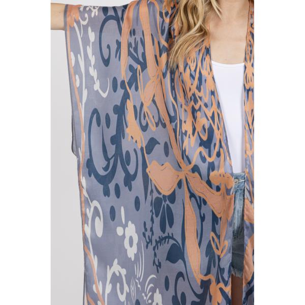 (ONLINE ONLY) BOHO PRINT OPEN FRONT LONG KIMONO