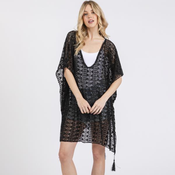 (ONLINE ONLY) CROCHET LACE TASSEL COVER UP