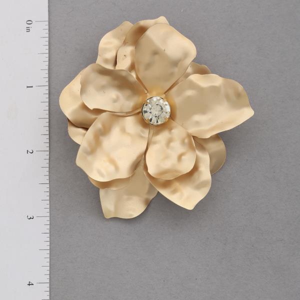 FLOWER RHINESTONE CENTER EARRING