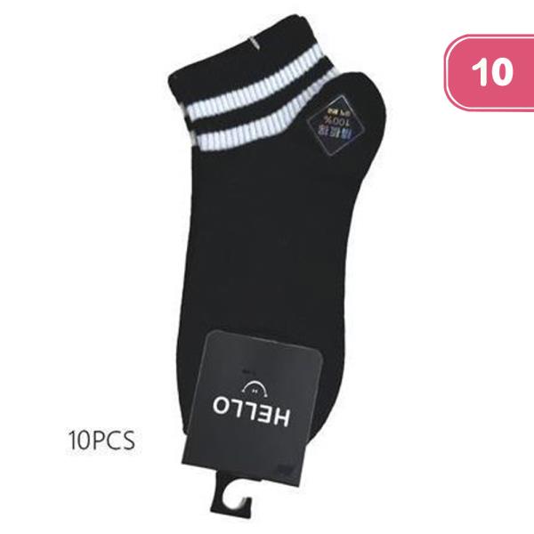 2 LINE ANKLE SOCKS (10 UNITS)