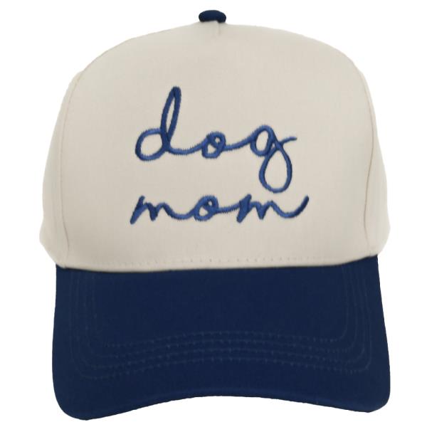 DOG MOM EMB TWO TONE 5 PANEL BASEBALL CAP