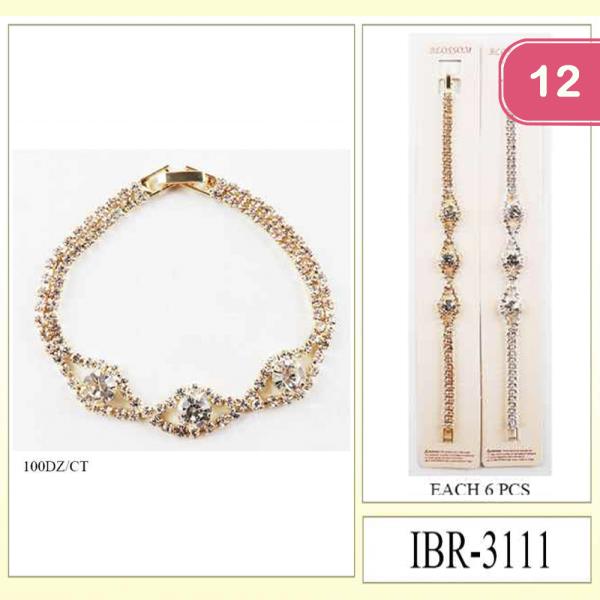 RHINESTONE BRACELET (12 UNITS)