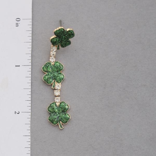 TRIPLE CLOVER DANGLE EARRING