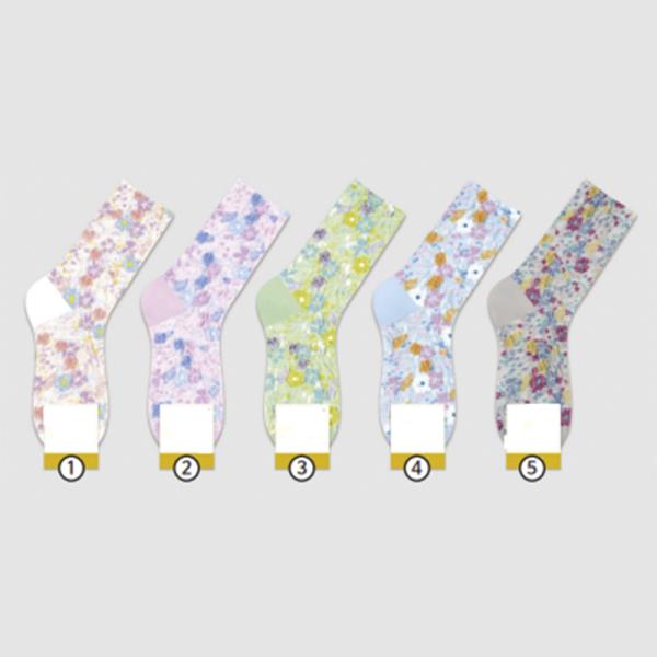 PASTEL FLORAL PRINT SOCKS 1 PAIR