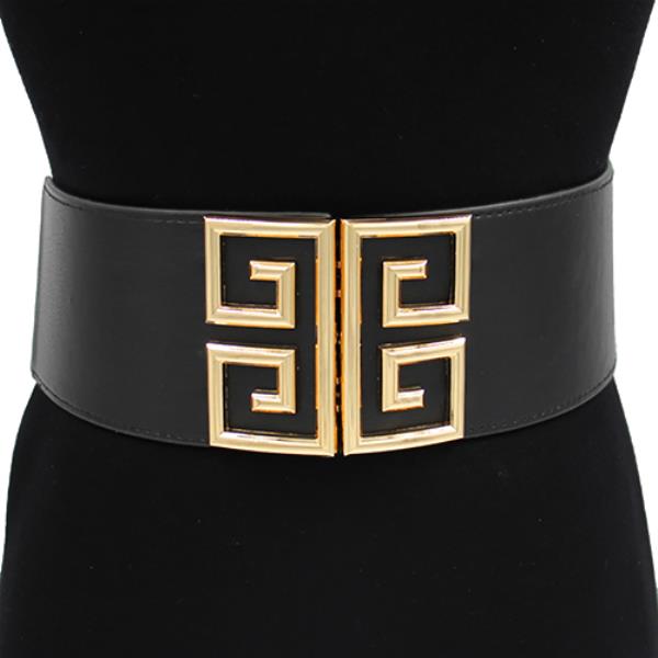 GREEK KEY ELASTIC WAIST BELT