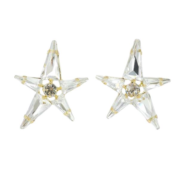 RHINESTONE STAR STUD EARRING