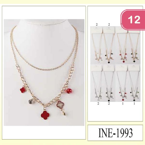 CLOVER & KEY NECKLACE (12 UNITS)