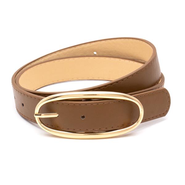 OVAL PLAIN FASHION BELT