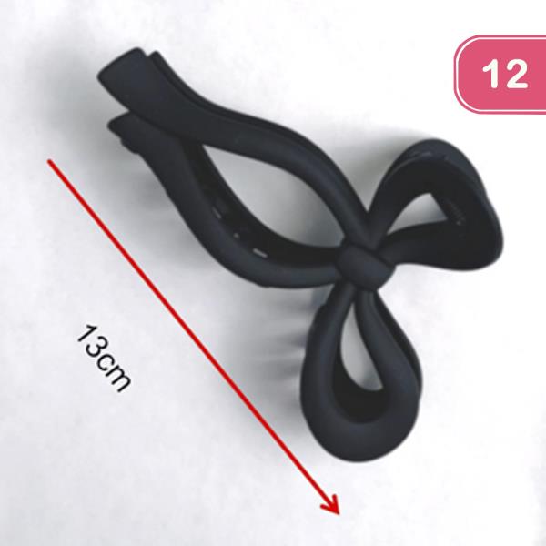 RIBBON HAIR CLAW JAW CLIP (12 UNITS)