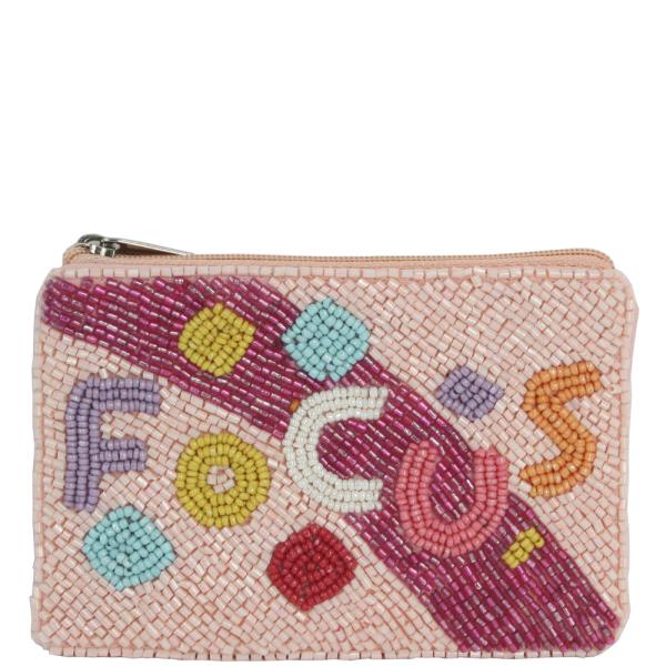 SEED BEAD FOCUS COIN PURSE BAG