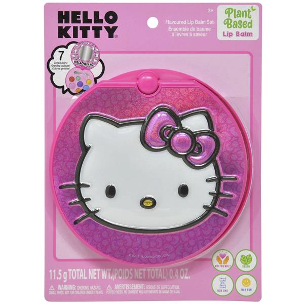 HELLO KITY FLAVORED LIP BALM SET COMPACT