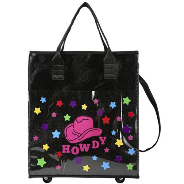 ROLLING HOWDY THEMED SHOPPING BAG