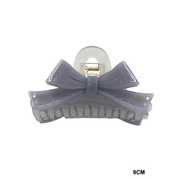 ACRYLIC BOW DESIGN HAIR CLAW JAW CLIP