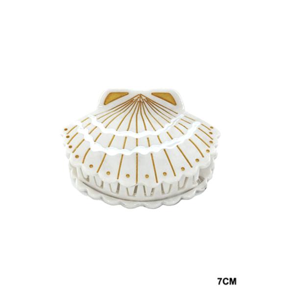 ACRYLIC SHELL SHAPE HAIR CLAW JAW CLIP