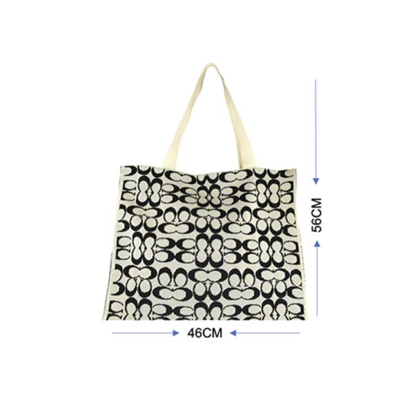 DOUBLE ROUND PATTERN TOTE BAG