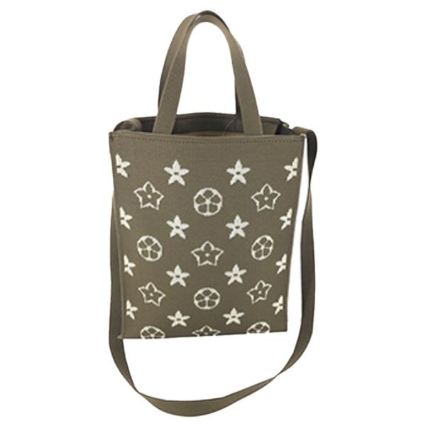 RECTANGLE STAR PATTERN KNIT SHOULDER BAG