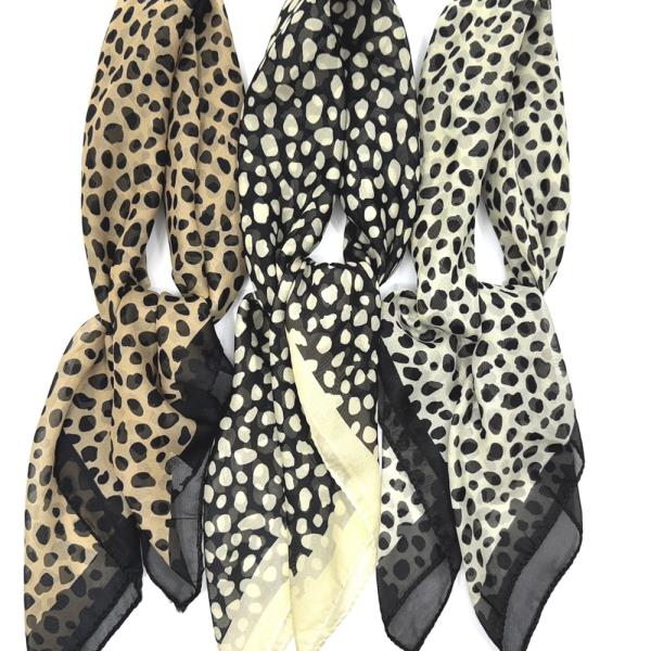 LEOPARD LIGHTWEIGHT OBLONG SCARF