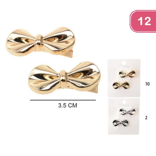 RIBBON HAIR PIN SET (12 UNITS)