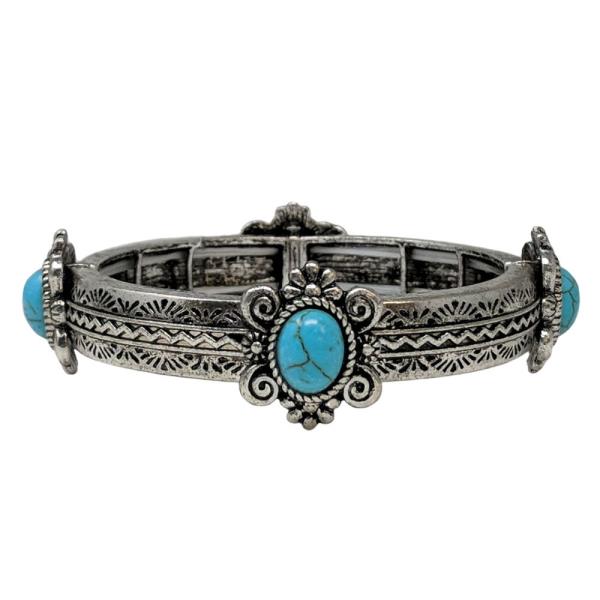 WESTERN STYLE SEMI STONE BRACELET