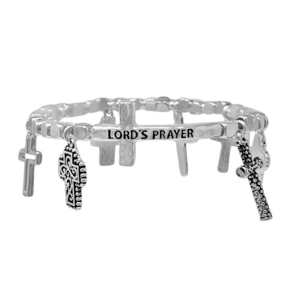 CROSS LORD`S PRAYER BRACELET