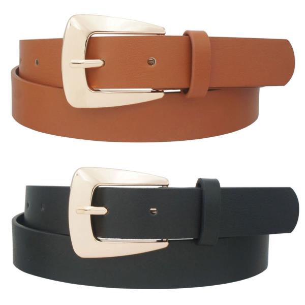 PLUS SIZE MODERN COWBOY BUCKLE DUO BELT