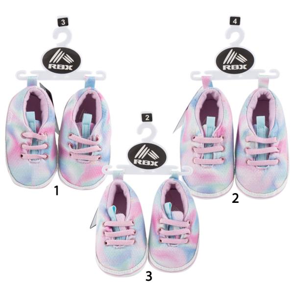 RBX MULTI PINK INFANT SOFT SOLE SNEAKERS