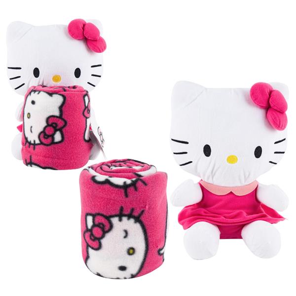 HELLO KITTY 2PC HUGGER AND THROW SET